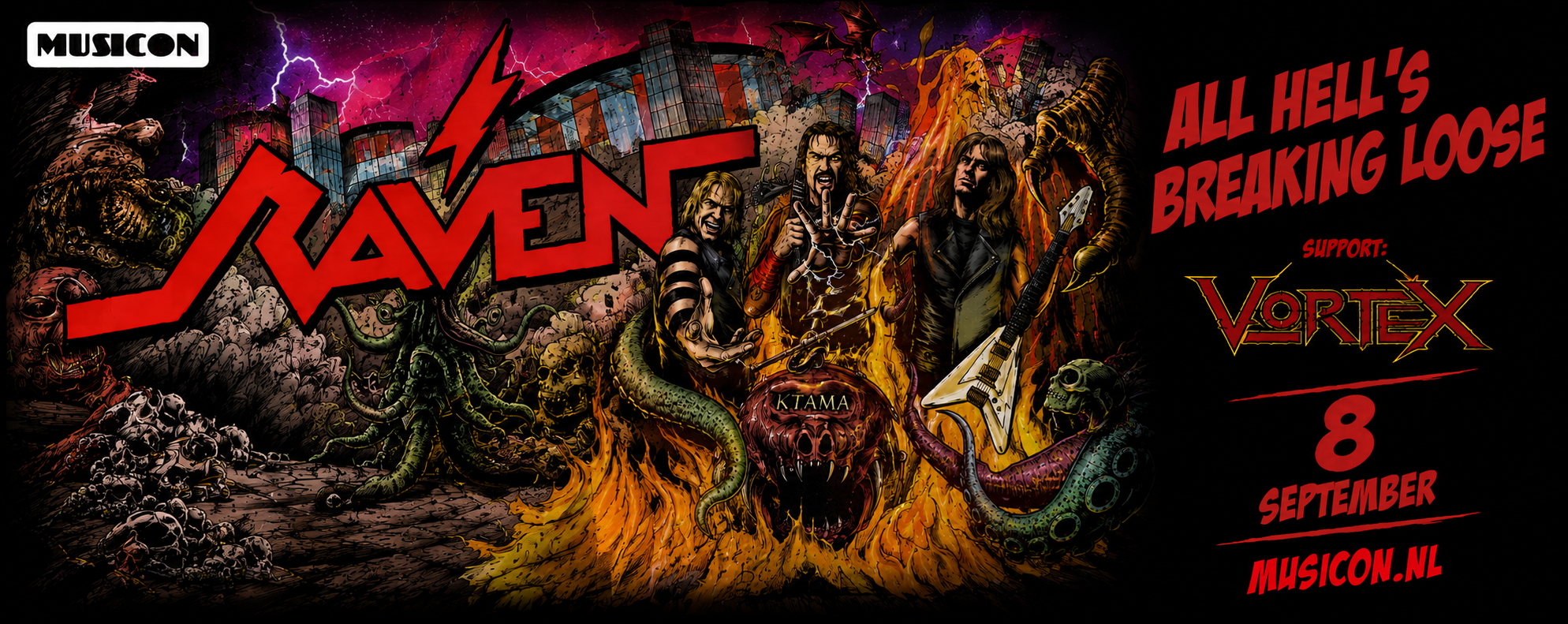 RAVEN + Vortex in Musicon, Den Haag