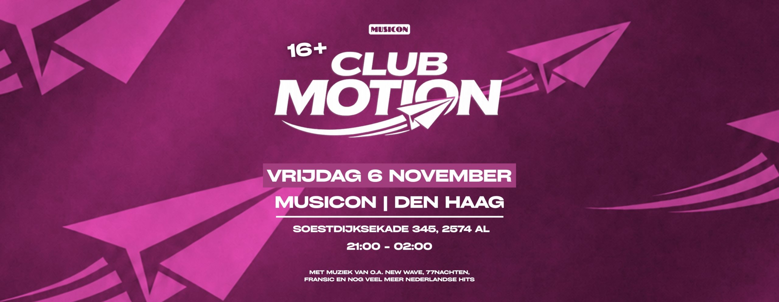 Club Motion: New Wave editie in Musicon, Den Haag